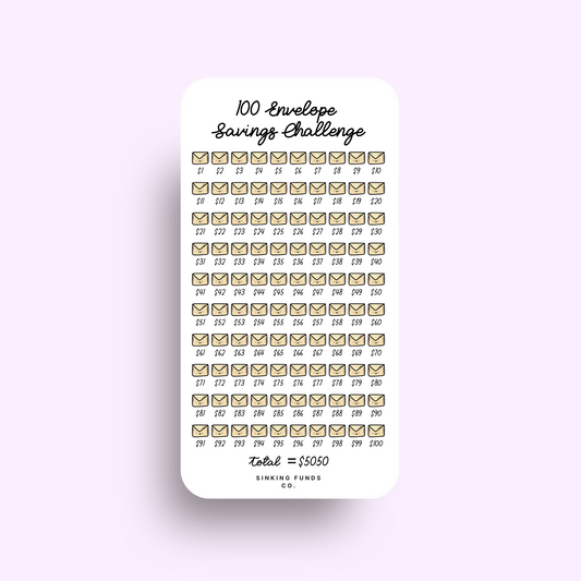 100 Envelope Savings Challenge